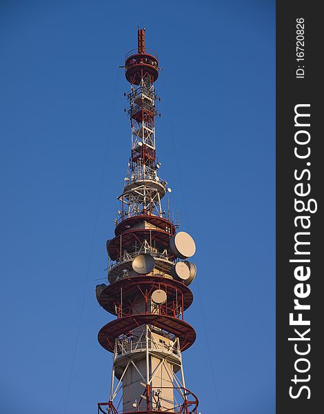 Television, GSM and internet transmission tower