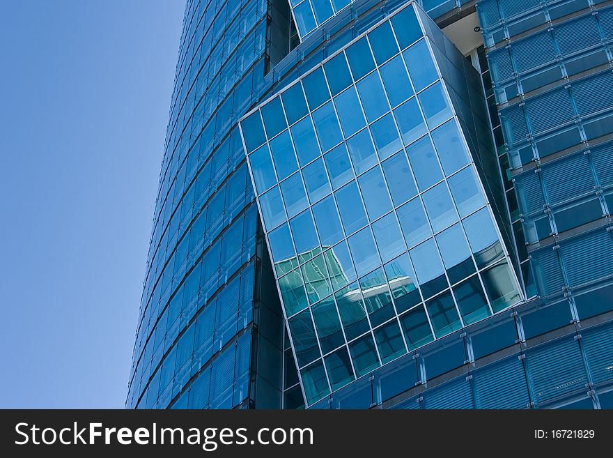 Windows of a modern office tower