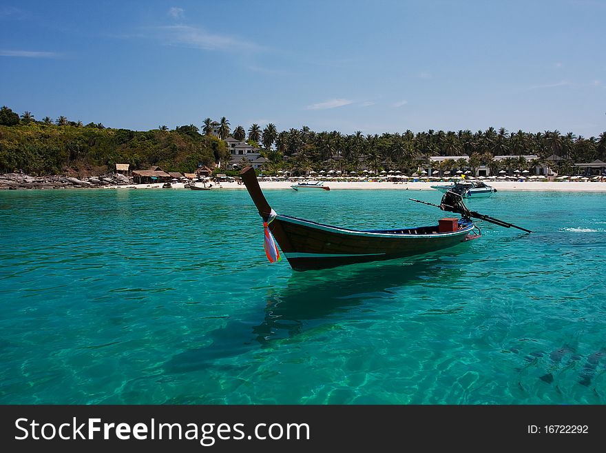 Boat in the sea in Thailand