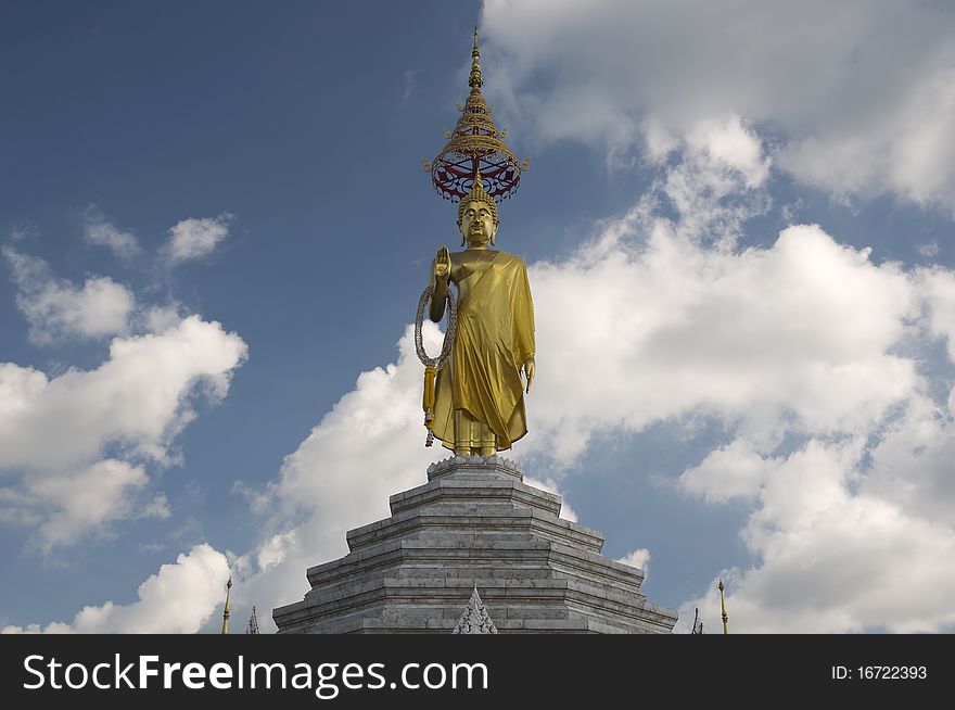 Beautiful image of buddha Ratchaburi Thailand