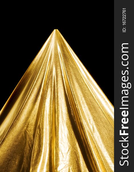 Abstract Gold Fabric Fold