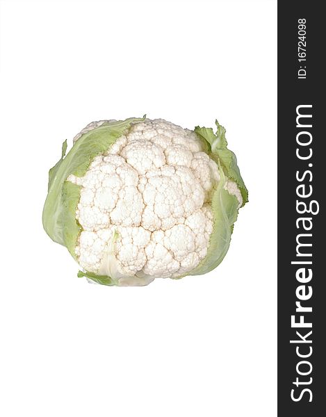 Cauliflower Isolated Over White