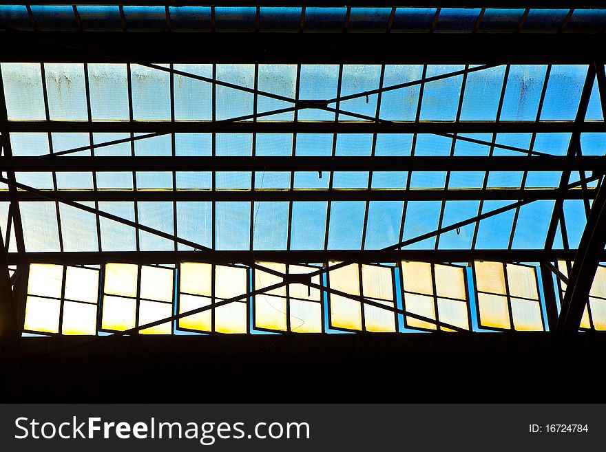 Catenary With Blue Sky