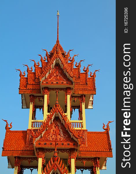 Belltower Wat Sra Pra San Suk Northeast of Thailand