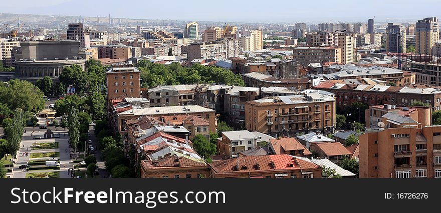 Roofs of Yerevan, Armenia. Yerevan is the capital city of Armenia and a historical city. Roofs of Yerevan, Armenia. Yerevan is the capital city of Armenia and a historical city.