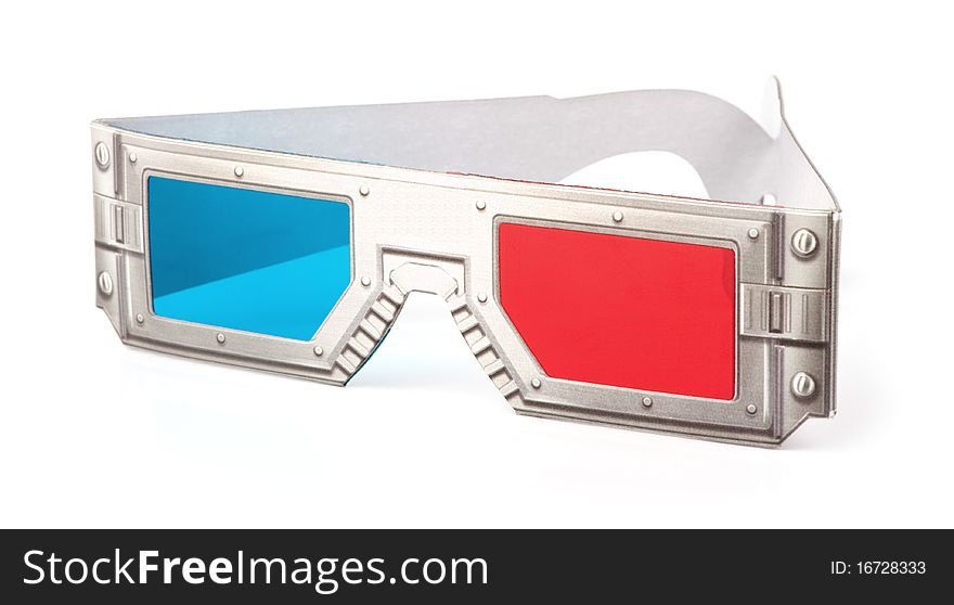 3D glasses isolated on a white
