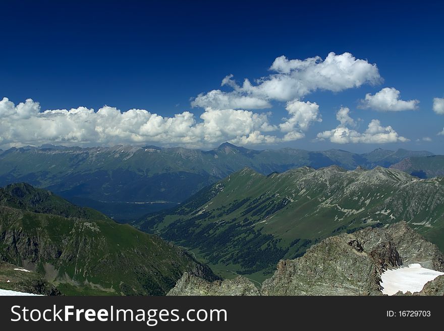 Summer landscape in the mountain. Summer landscape in the mountain