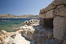 Military Bunker On The Coast Stock Photo