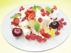 Fruit Salad With Curd Royalty Free Stock Image Fruit Salad With Curd Royalty Free Stock Image