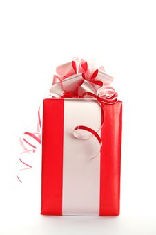 Red Gift Royalty Free Stock Image Red Gift Royalty Free Stock Image