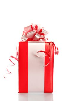 Red Gift Royalty Free Stock Photos Red Gift Royalty Free Stock Photos