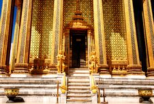Pole Main Entrance Grand Hall At Wat Pra Kaew Royalty Free Stock Photography Pole Main Entrance Grand Hall At Wat Pra Kaew Royalty Free Stock Photography