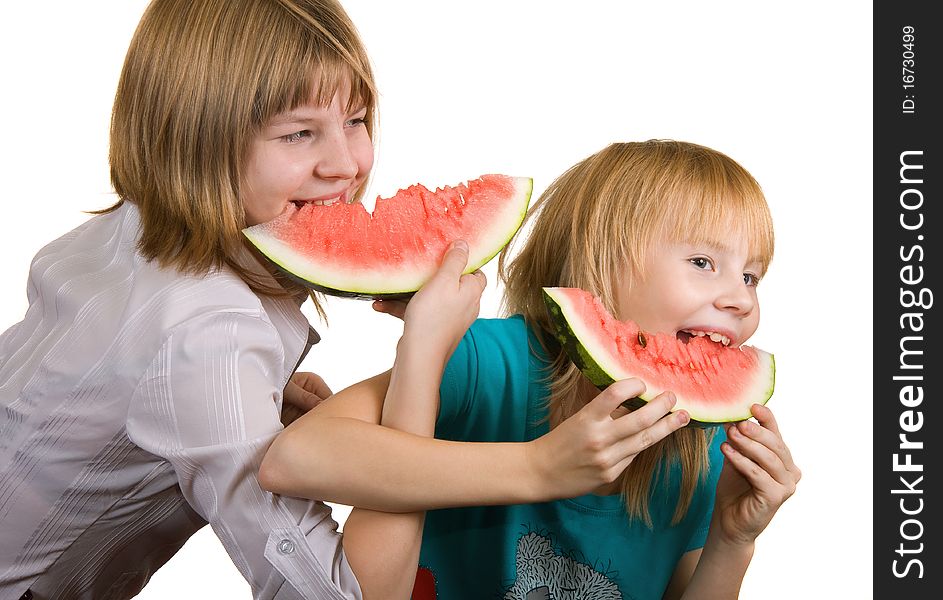 Girl Eating Watermelon