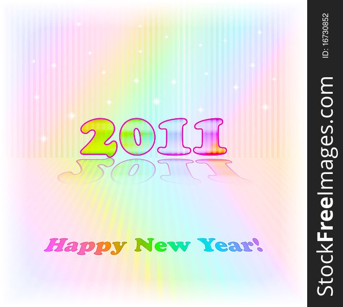 Festive congratulation on New year 2011. Vector. Festive congratulation on New year 2011. Vector