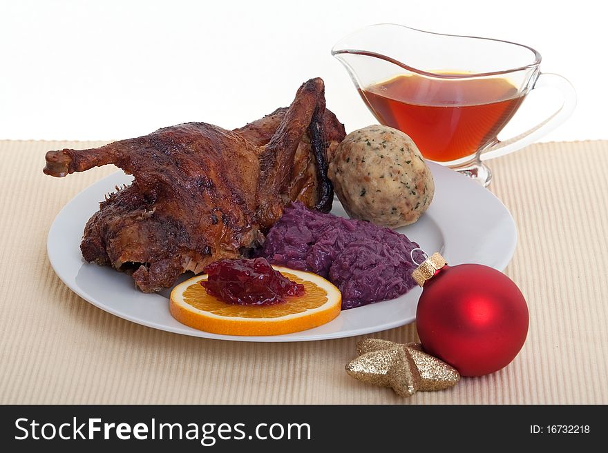 Roasted Duck At Christmas