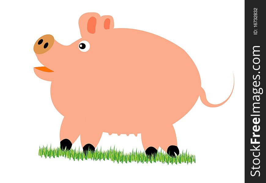 Pig On Herb