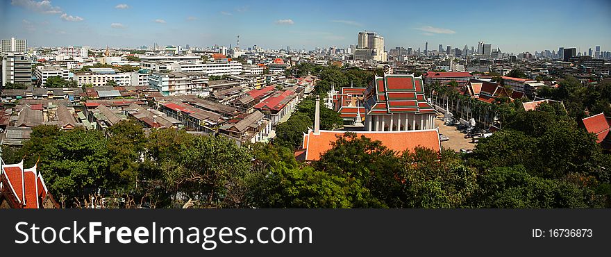 Panorama Of Bangkok City