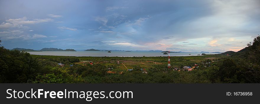 Tropical Island Panorama Koh Lanta, Thailand