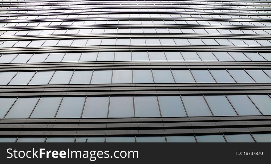 Windows background, glass and steel