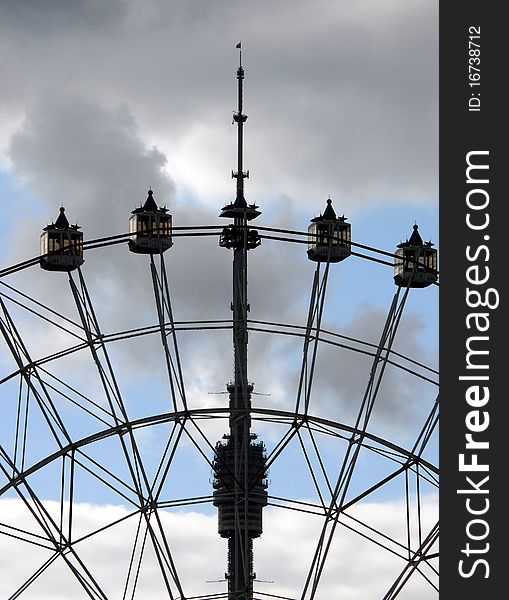Ferris wheel in Moscow, Russia