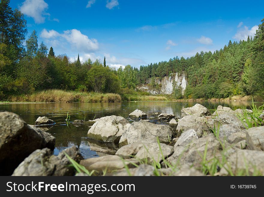 Horizontal ima e of beautiful landscape. Nature, summer