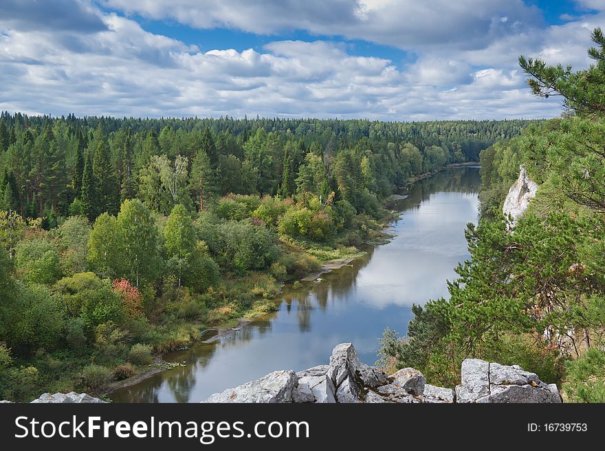 Horizontal ima e of beautiful landscape. Nature, summer