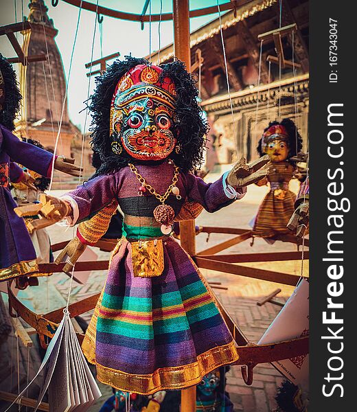 String puppet which are made in newari culture