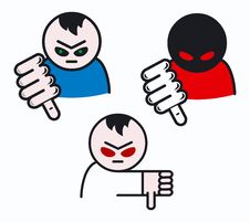 Thumbs Down Signal Royalty Free Stock Image Thumbs Down Signal Royalty Free Stock Image