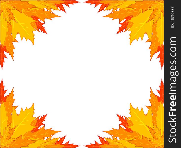 Background With Autumnal Leaves.