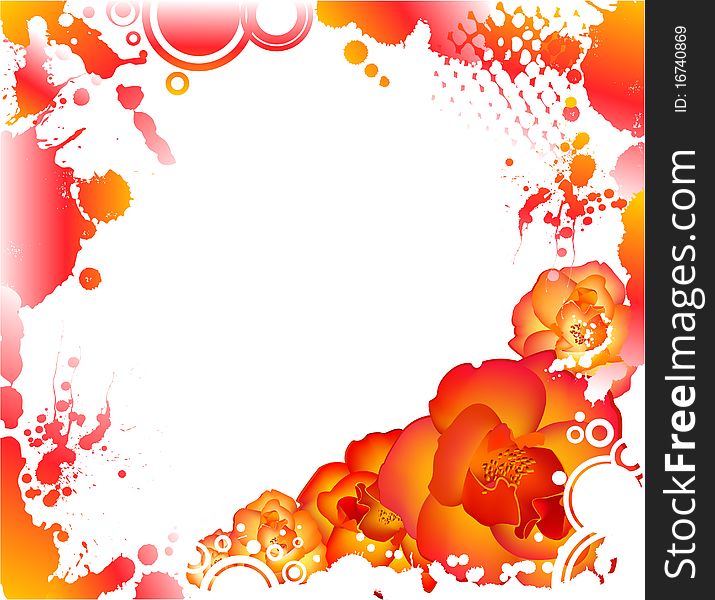 Background with autumnal leaves.for a design