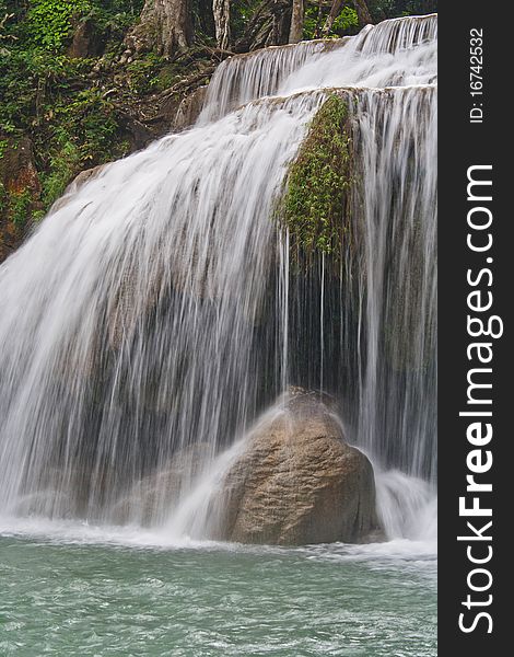 Erawan waterfall,kanchanaburi in Thailand