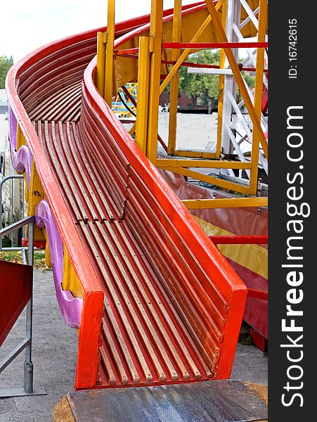 A Wooden Helter Skelter Fun Fair Attraction. A Wooden Helter Skelter Fun Fair Attraction.