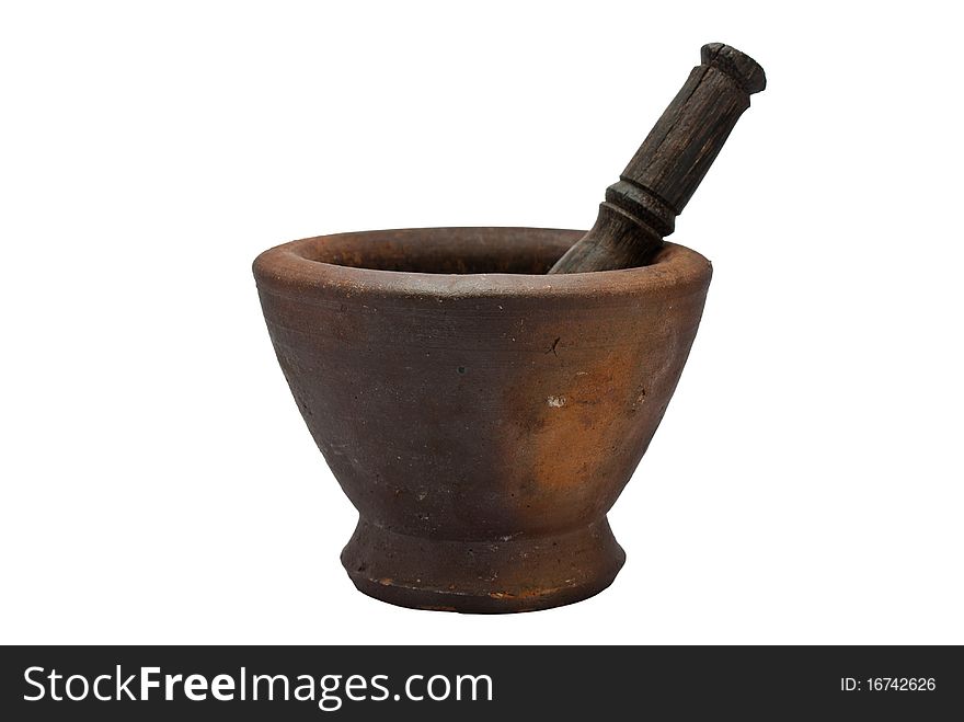 Mortar for use in the kitchen.