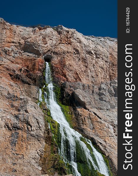 Cascade from inside the rock, Gibraltar