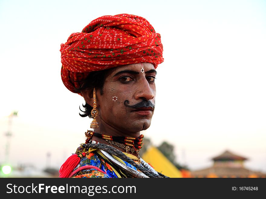 Indian rajasthani festival man looking great. Indian rajasthani festival man looking great.