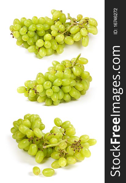 Ripe Green Grapes macro shot