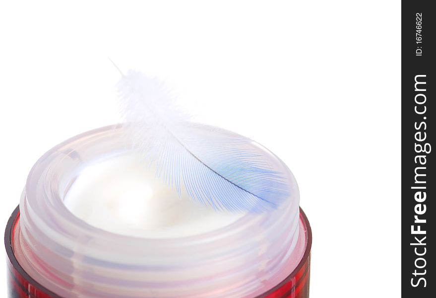 Face Cream With Feather