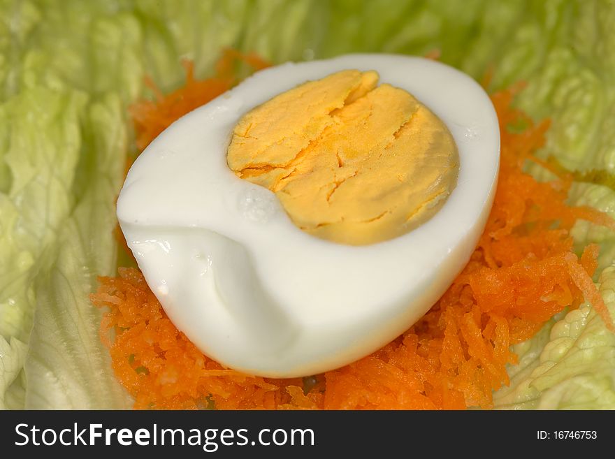 Egg on carrot