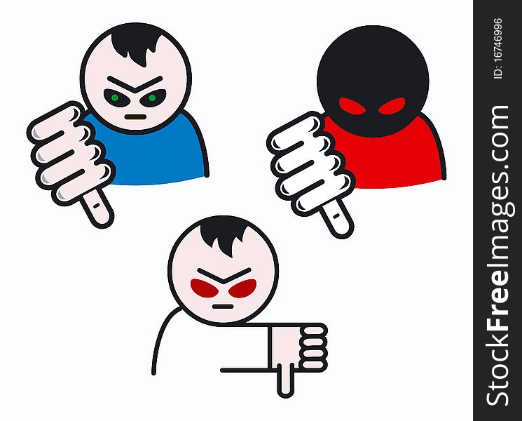 Thumbs down signal