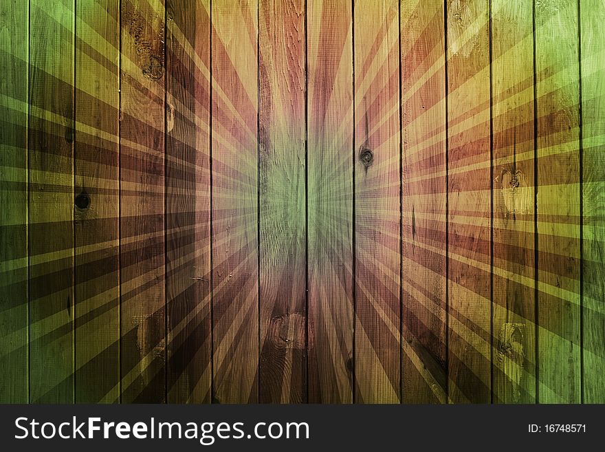 Creative vintage multicolored wooden background