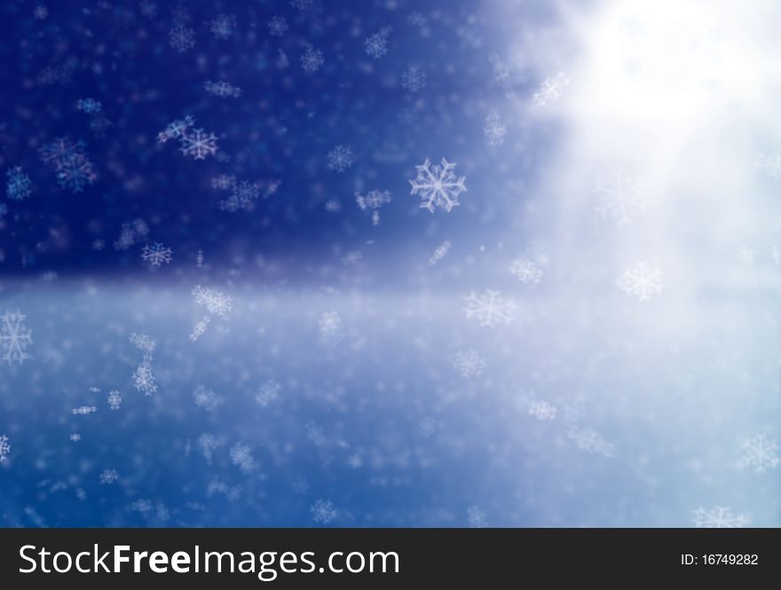 Christmas Snowy Background