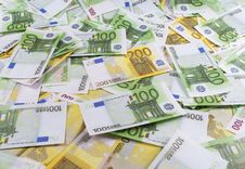 A Lot Of Banknotes Euro Royalty Free Stock Photography A Lot Of Banknotes Euro Royalty Free Stock Photography
