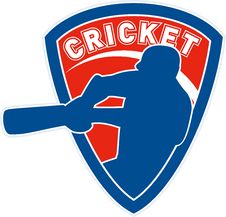Cricket Sports Player Batsman Royalty Free Stock Image