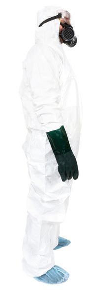 Side Profile Of Bio-Hazard Man Stock Photo Side Profile Of Bio-Hazard Man Stock Photo
