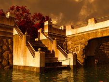 Bridge By Autumn Stock Image Bridge By Autumn Stock Image