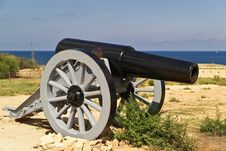 The Old Cannon Royalty Free Stock Image The Old Cannon Royalty Free Stock Image