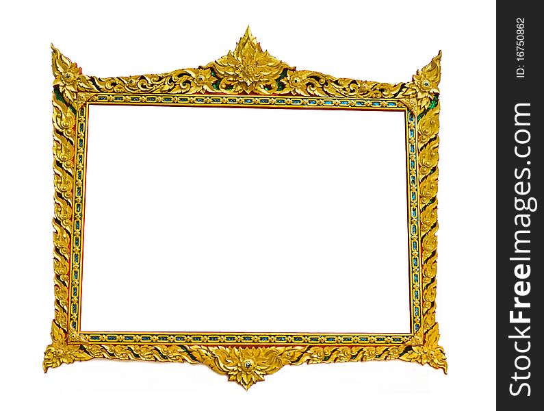 Gold frame in Thai style. Gold frame in Thai style