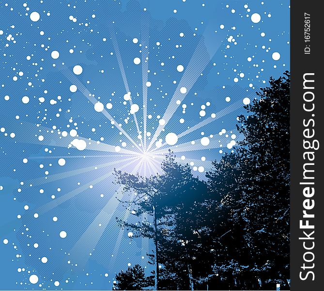 Welcome snowflakes background illustration vector