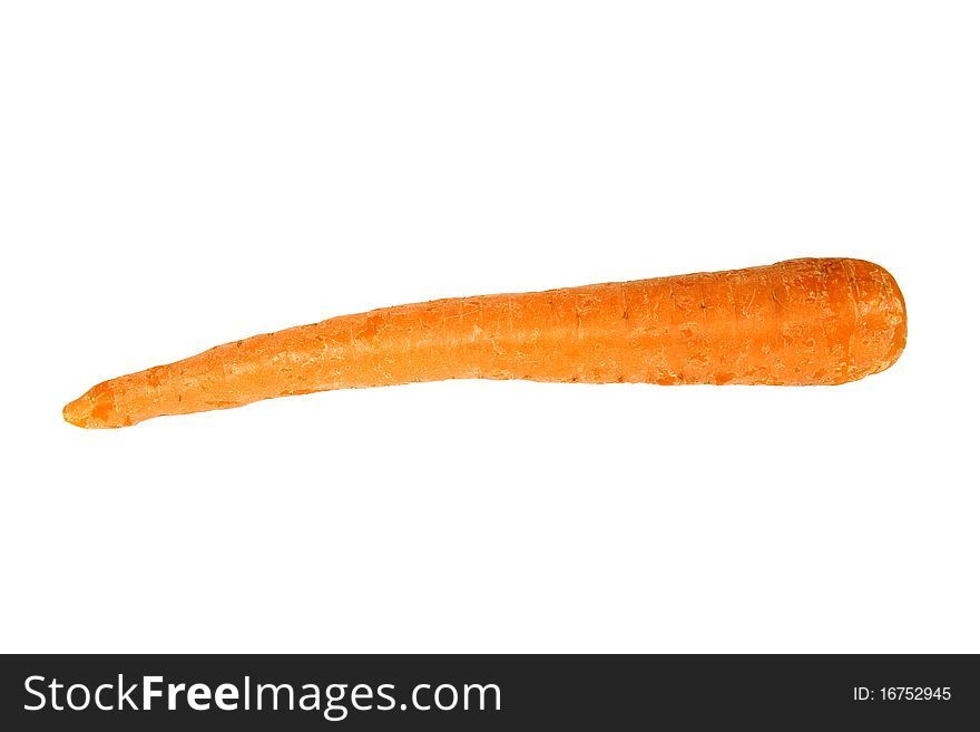 Carrot cut out without shadow