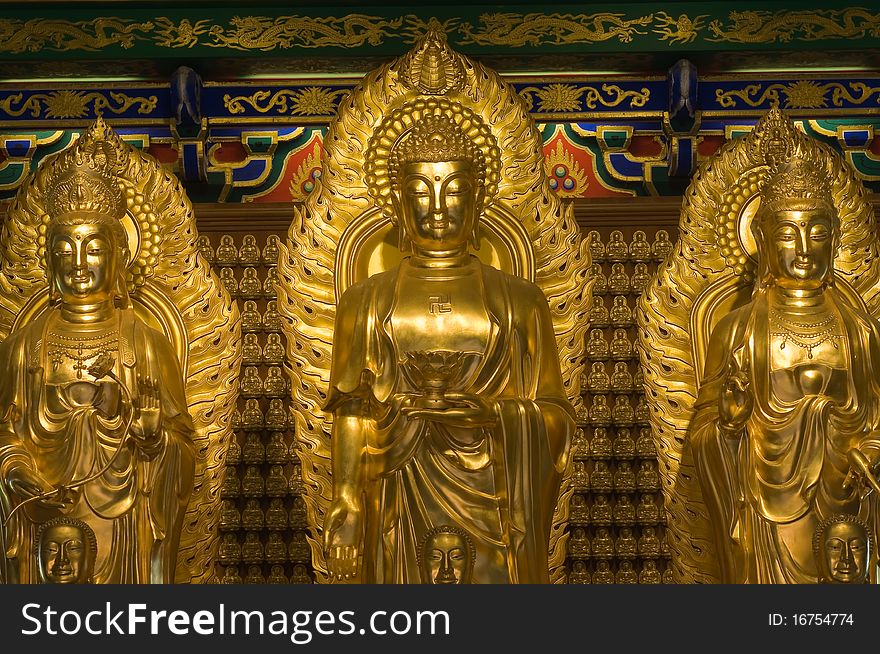 Image Of Buddha In Chinese Temple